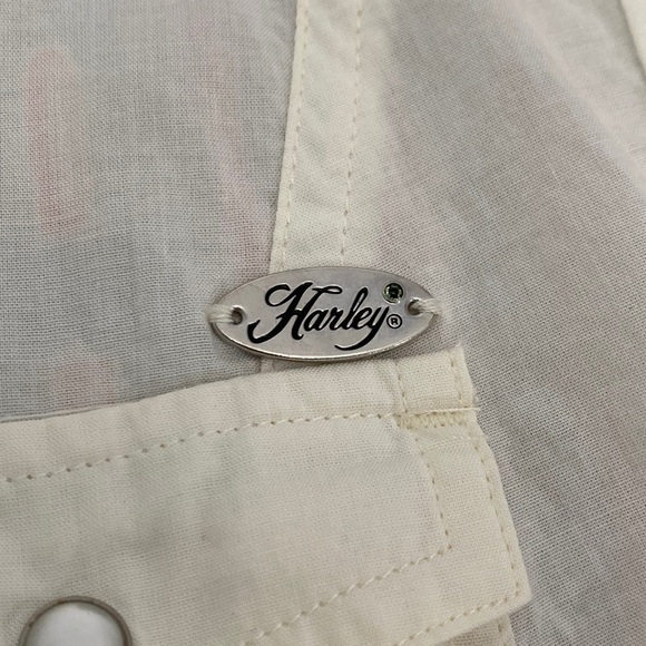 Harley-Davidson Passion and Freedom Woven Snap Closure Shirt - Small - Picture 10 of 14